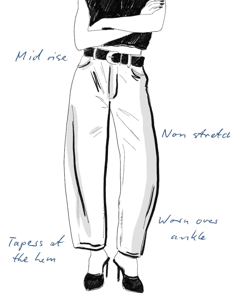 River Island Buttermilk Yellow Seamed Barrel Jeans - Image 6 of 6