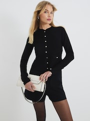 River Island Black Military Cardigan - Image 3 of 5
