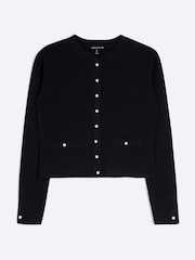 River Island Black Military Cardigan - Image 4 of 5