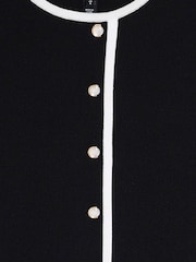 River Island Black Button Through Skater Dress - Image 6 of 6