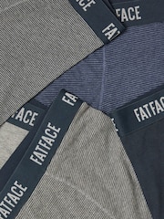 FatFace Navy Grey 5 PAIRS OF STRIPED BOXERS - Image 2 of 2