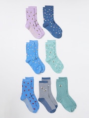 FatFace 7 Pairs of Bug Socks - صورة 2 من 2