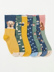 FatFace 7 Pairs of Dog Socks - صورة 1 من 2