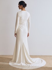 Reiss White Lorna Atelier Cut-Out Rope Detail Dress - Image 6 of 7