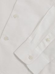Reiss White Marcel Cotton Slim-Fit Dinner Shirt - Image 5 of 5