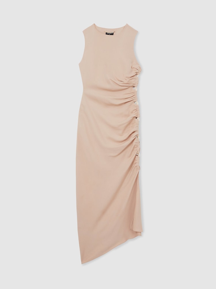 Reiss Neutral Brooke Atelier Cut-Out Rope-Cord Maxi Dress - Image 2 of 6