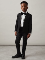 Reiss White Marcel Cotton Slim-Fit Dinner Shirt - Image 4 of 5