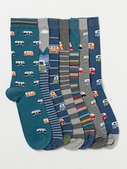 FatFace Multi 7 Pack Men's Socks - Image 1 of 2