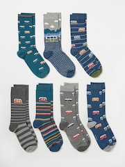FatFace Multi 7 Pack Men's Socks - Image 2 of 2