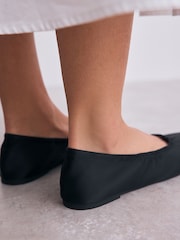 Black Forever Comfort® Wrap Up Ballerina Flats - Image 4 of 9