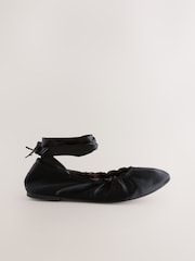 Black Forever Comfort® Wrap Up Ballerina Flats - Image 7 of 9