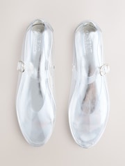 Silver Forever Comfort® Round Toe Vinyl Mary Jane Shoes - Image 10 of 12
