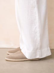 Neutral Forever Comfort® Suede Closed Toe Espadrilles - Image 3 of 9