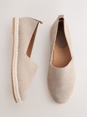Neutral Forever Comfort® Suede Closed Toe Espadrilles - Image 6 of 9
