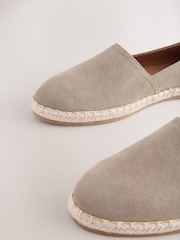 Neutral Forever Comfort® Suede Closed Toe Espadrilles - Image 9 of 9