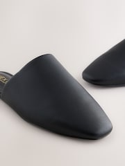Black Forever Comfort® High Cut Square Toe Mules - Image 10 of 10