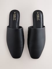 Black Forever Comfort® High Cut Square Toe Mules - Image 7 of 10