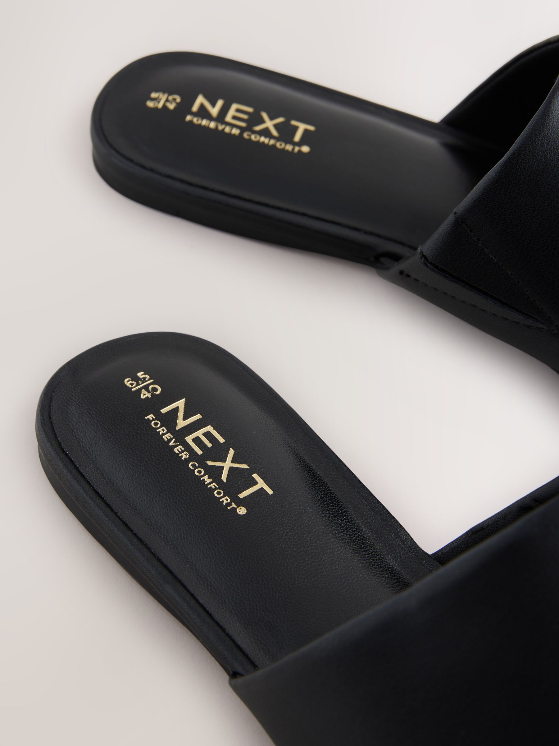 Buy Black Forever Comfort® High Cut Square Toe Mules from Next Ireland Buy Black Forever Comfort® High Cut Square Toe Mules from Next Ireland