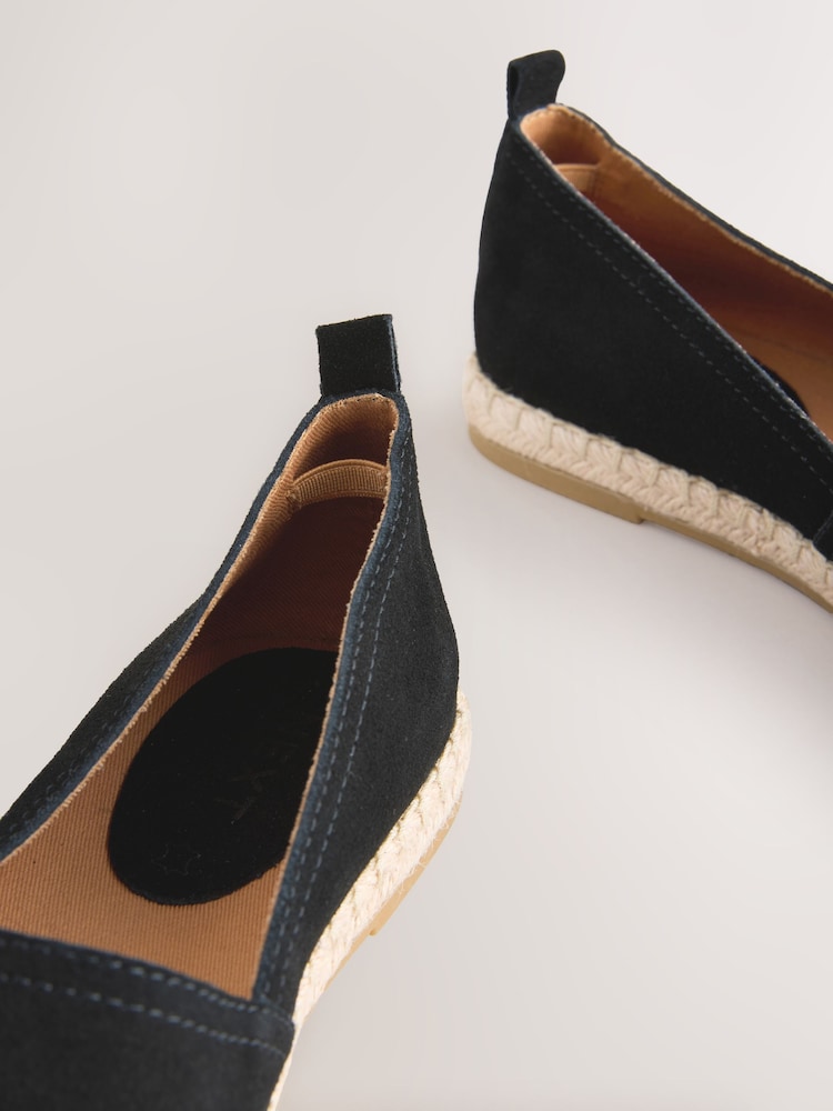 Black Forever Comfort® Suede Closed Toe Espadrilles - Image 11 of 11 Black Forever Comfort® Suede Closed Toe Espadrilles - Image 11 of 11
