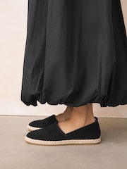 Black Forever Comfort® Suede Closed Toe Espadrilles - Image 2 of 11