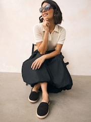 Black Forever Comfort® Suede Closed Toe Espadrilles - Image 5 of 11