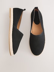 Black Forever Comfort® Suede Closed Toe Espadrilles - Image 9 of 11