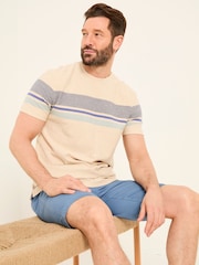 FatFace Natural Kiln Chest Stripe Tee - Image 3 of 5