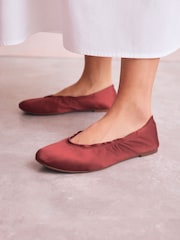 Rose Pink Forever Comfort® Wrap Up Ballerina Flats - Image 2 of 8