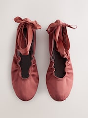 Rose Pink Forever Comfort® Wrap Up Ballerina Flats - Image 4 of 8