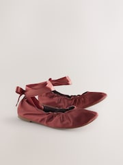 Rose Pink Forever Comfort® Wrap Up Ballerina Flats - Image 5 of 8