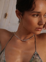 Luv Aj Silver Tone The Pave Link Necklace - Image 2 of 4