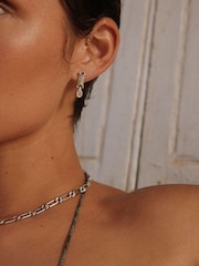 Luv Aj Silver Tone The Pave Link Necklace - Image 4 of 4