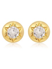 Luv Aj Silver Tone The Rose Bud Studs Earrings - Image 1 of 1