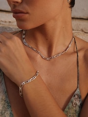 Luv Aj Silver Tone The Pave Link Bracelet - Image 2 of 3