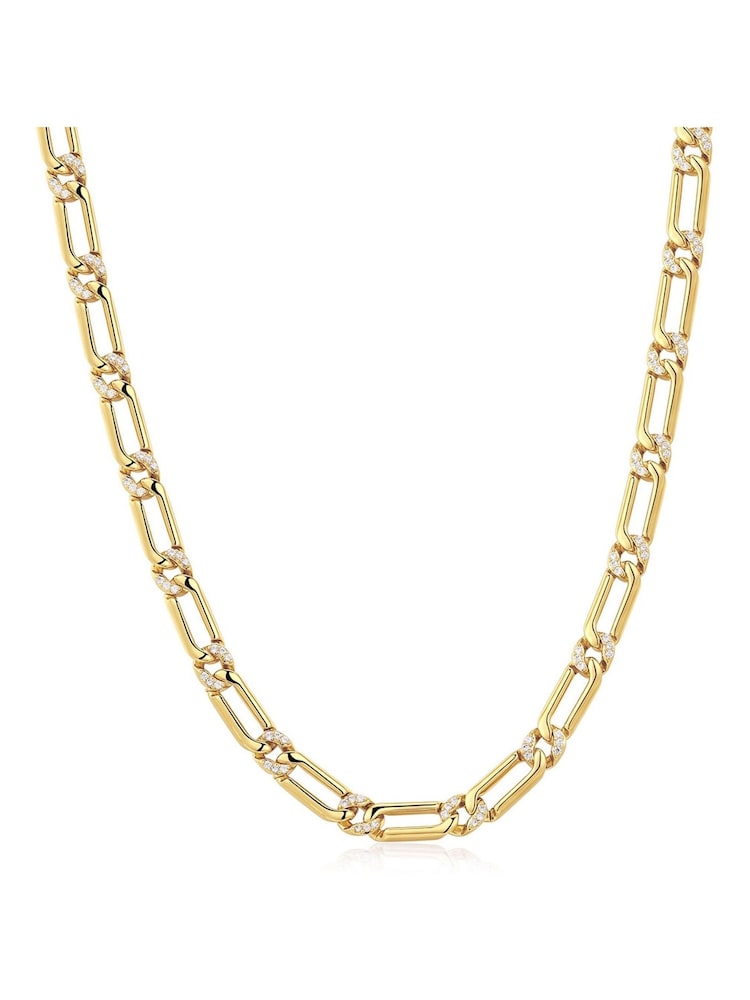 Luv Aj Gold Tone The Pave Link Necklace - Image 1 of 5