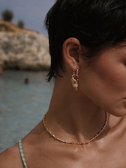 Luv Aj Gold Tone The Pave Link Necklace - Image 2 of 5