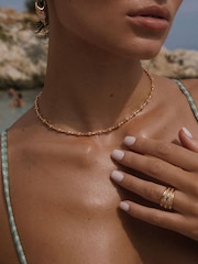 Luv Aj Gold Tone The Pave Link Necklace - Image 5 of 5