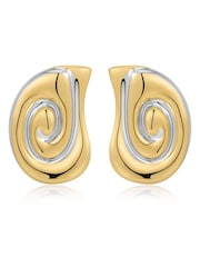 Luv Aj Gold Tone The Coquille Studs Earrings - Image 1 of 5