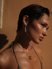 Luv Aj Gold Tone The Coquille Stone Drop Studs Earrings - Image 3 of 4