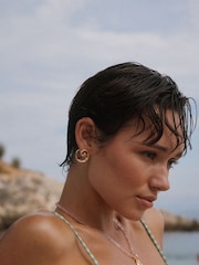 Luv Aj Gold Tone The Seashell Coil Studs Earrings - Image 3 of 4