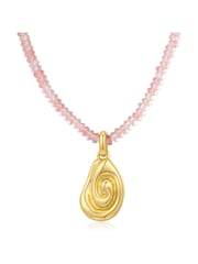 Luv Aj Gold Tone The Coquille Beaded Necklace - Image 1 of 3