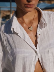 Luv Aj Gold Tone The Coquille Beaded Necklace - Image 3 of 3