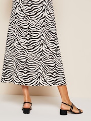 Friends Like These Black Wide Fit Minimal Block Low Heel Sandals - Image 4 of 4