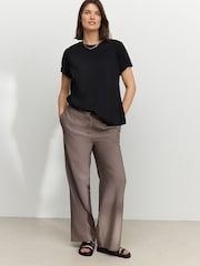 Taupe Brown Maternity Work Trousers - Image 1 of 9