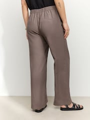 Taupe Brown Maternity Work Trousers - Image 4 of 9