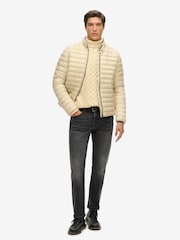 Superdry Nude 100% Cotton Lightweight Short Puffer Jacket - Image 2 of 5