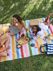 Dock & Bay Candy Stripes Picnic Outdoor Waterproof Blanket - Image 3 of 6