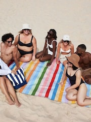 Dock & Bay Candy Stripes Picnic Outdoor Waterproof Blanket - Image 4 of 6