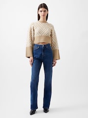 French Connection Blue Toms Denim Bleach Line Jeans - Image 1 of 4