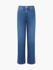 French Connection Blue Toms Denim Bleach Line Jeans - Image 4 of 4
